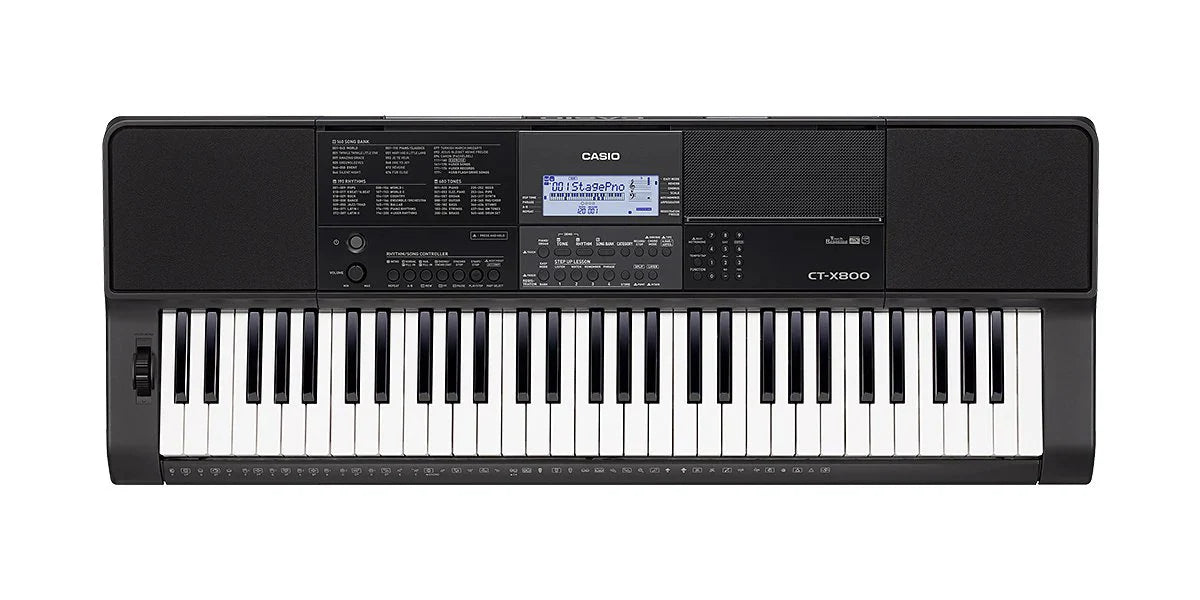 TECLADO CASIO CT-X800 / 61 TECLAS / 600 TONOS/ MIDI/ POLIFONIA MX. 48/ 3 NIVELES DE SENSIBILIDAD