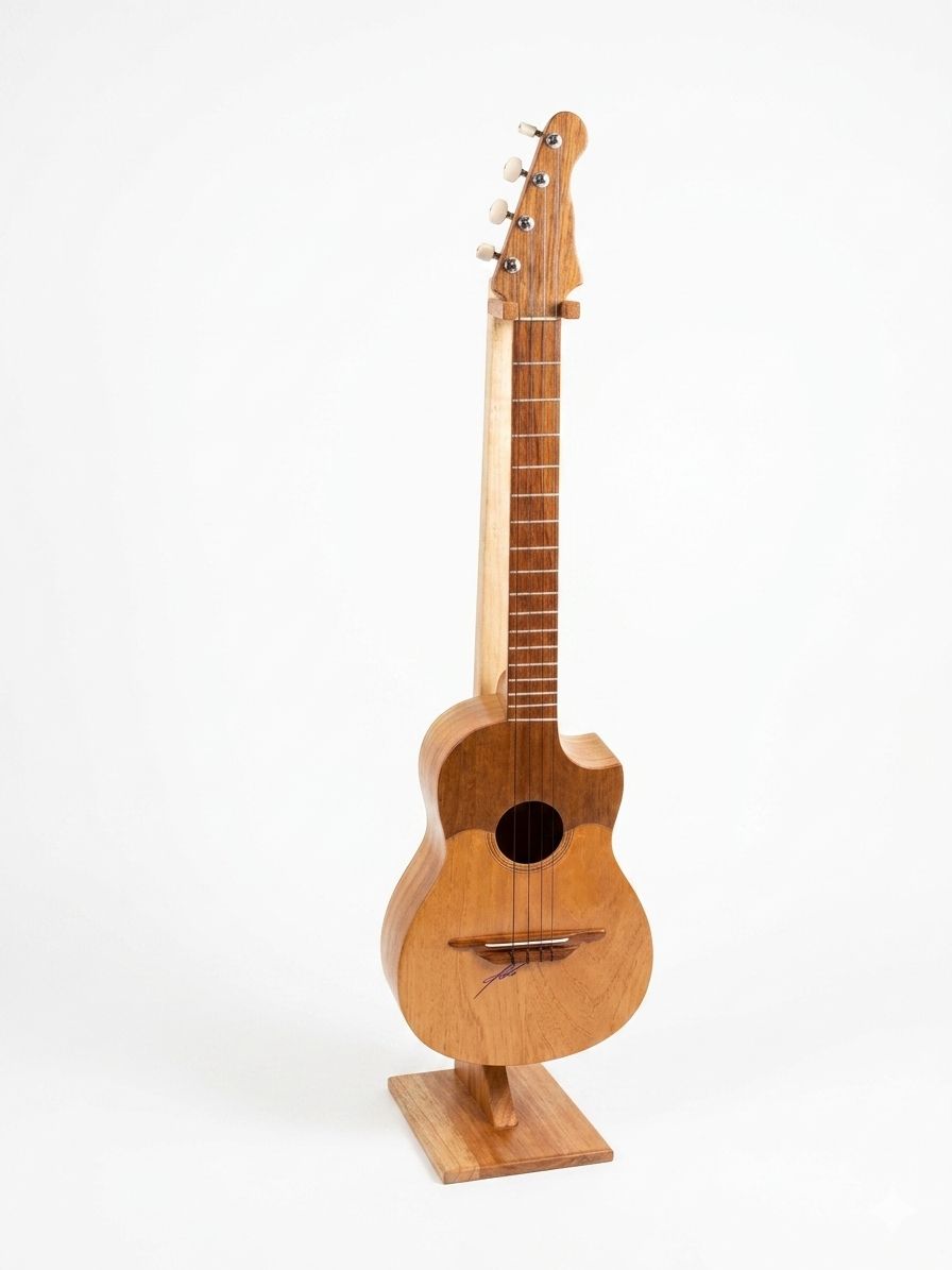 CUATRO MODELO 54 DE 17 TRASTES TIPO GUITARRA CON CLAVIJA UN SOLO LADO