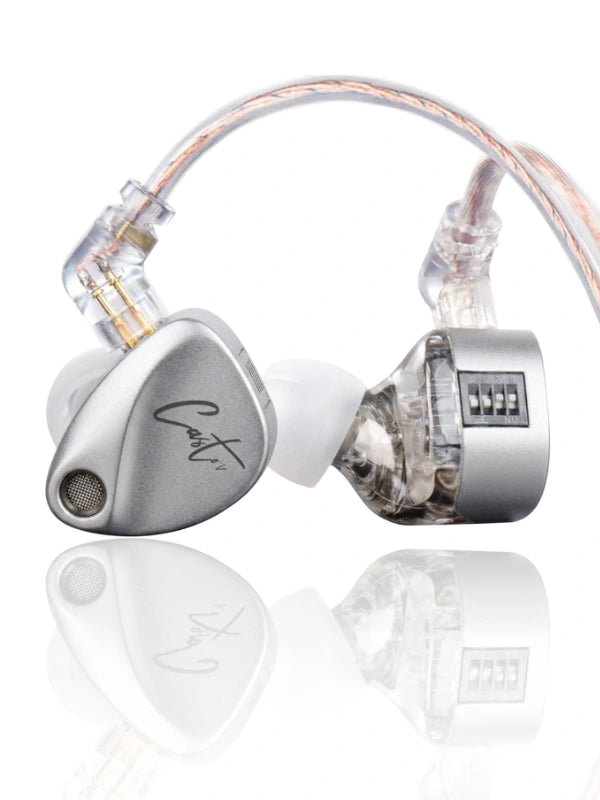 AUDIFONO DE MONITOR CASTOR DUAL DRIVER DE 4 INTERRUPTORES